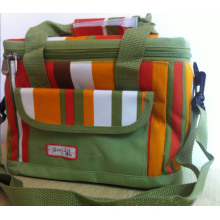 Muti-Pocket Army-Green Oxford Lunch Box Cooler Bag